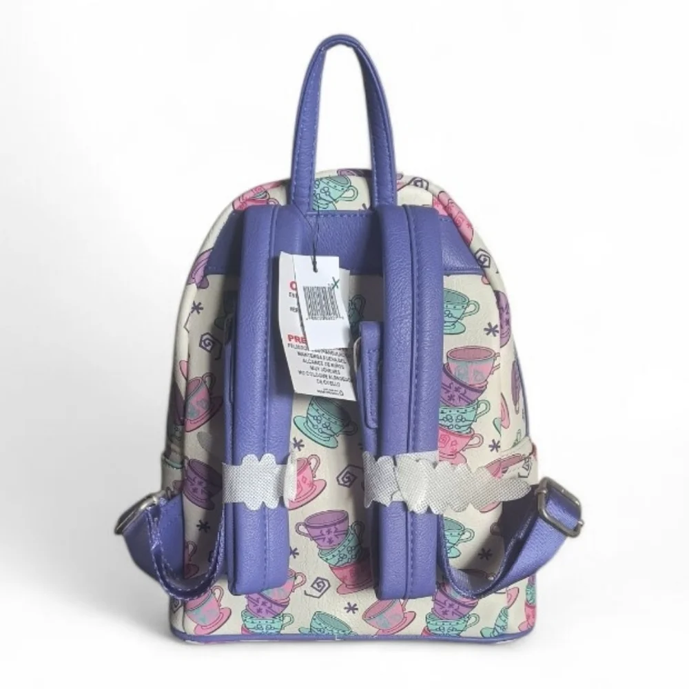 Loungefly Disney Parks Alice In Wonderland Mad Tea Party Mini Backpack - Picture 4 of 9